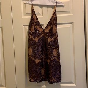 Free People purple sequin dress